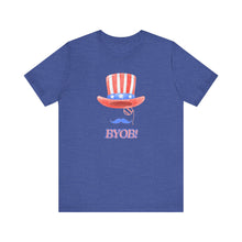 Load image into Gallery viewer, THE RED WHITE AND BYOB TEE
