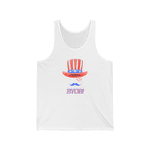 Load image into Gallery viewer, THE RED WHITE AND BYOB Jersey Tank